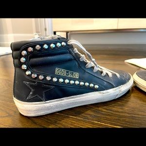 Golden Goose Black Studded Women Sneakers - Size 39 - Worn once!!